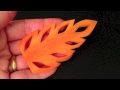 Simple Carrot Leaf Design - Beginners Lesson 17 By Mutita The Art Of Fruit And Vegetable Carving