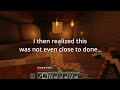 I Built an Underground Storage Area in Minecraft!