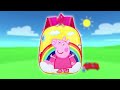 Peppa Pig Game | Silly Crocodile Hiding in Back To School Toys