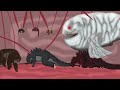 Rescue All Family GODZILLA & KONG From Evolution of GIANT TRAIN EATER MONSTER - FUNNY CARTOON