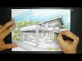 2 STOREY RESIDENCE ON 243 SQ. MTR. LOT - PART 1 - PERSPECTIVE