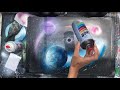spray paint art Perspective Galaxy