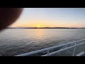 Boat cruise sunset in Seattle Washington state