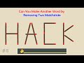 Can you make another word from the existing one? | Matchstick Word Puzzles #   | Brain Teaser