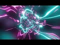 VJ LOOP NEON Pink Ice Blue Tunnel Abstract Background Video Simple Lines Pattern 4k Screensaver