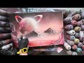 Double Ringed Saturn Bay -FULL TUTORIAL - SPRAY PAINT ART by Skech
