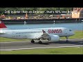 Swiss CS100 / Airbus A220 London City Airport. Tower View. Full rotation