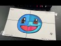 Squirtle, in 4 Art Supplies!