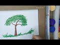 how to draw simple tree easy method