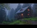 HEAVY RAIN at Night to Sleep Well and Beat Insomnia | Thunderstorm for Insomnia, Study, ASMR