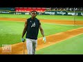 Jazz Chisolm Jr. Batting Practice From Hitters Eye View | Fanatics View Batting Practice Highlight