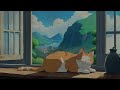 Ghibli Inspired Atmosphere | Cat Sleeping | LoFi and Piano [1 HOUR]