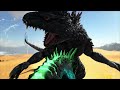 SOBREVIVO como GODZILLA 200 DÍAS en ARK Y EVOLUCIONO EN KAIJU! lucho contra titán de destrucción