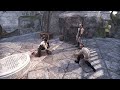ESO NPCs playing dice and yelling for two minutes