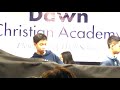 Dawn Christian Academy 2017 puppet show 7th & 8th grade