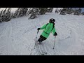Laps on a lunch break at Jackson Hole with Griffin Dunne. #skiing #powder #POV #ski