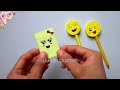 DIY CRAFTS PAPER PENCIL DECORATION | DIY Handmade Emoji Pencil topper | Easy Pencil Topper