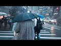 Walking in the Rain in Manhattan, NYC  (Binaural City Sounds) 4k Rain Ambience