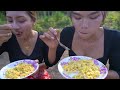 How to cook 200 eggs with rice recipe and eat - Amazing video