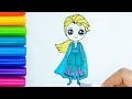 Elsa Drawing | Elsa Frozen Drawing Easy 💫👸