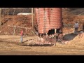 Ashtabula High Smokestack comes down, 12-16-2012