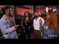 Lash Legend, Jakara Jackson, Oro Mensah & Trick Williams Backstage: NXT May 30 2023