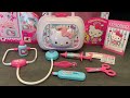 12 minutes Satisfying with Unboxing Hello Kitty Sanrio Nurse Set Deluxe DX | ASMR