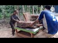 splitting wood, 6m long