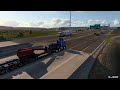 American Truck Simulator | Transporting a Boom Lift 655BL through a beautiful area of America