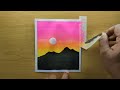 Easy Watercolor painting for kids, step by step tutorial, easy painting