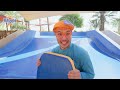 Blippi Makes a Splash at a Waterpark | Blippi | Trick or Treat | Spooky Halloween Stories For Kids