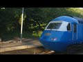 Midland Pullman HST passes Hartford station in Cheshire 12th June 2024