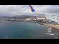 737-800 Landing at Arrecife Airport, Lanzarote, January 2023