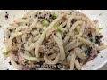 Wow, please use tuna like this. 3-minute cut tuna bibim udon! It's so delicious