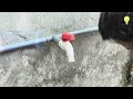 Here's how you can easily make a faucet from PVC pipes from a water line.