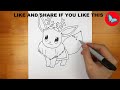 How To Draw Christmas Eevee Easy Step by Step