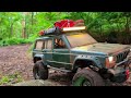 Woodland trails with 1/10 scale Injora Cherokee and D110 Defender