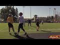 Safety drills from USC's first practice of fall camp