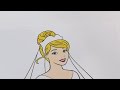 Disney Princess Coloring Book Compilation Wedding Dress Edition Ariel Belle Tiana Aurora Jasmine