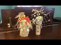 Dollar Tree DIY Mr. & Mrs. Scarecrow 🌻￼