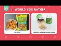 Would You Rather? Mystery Dish Edition 🍽️🍕