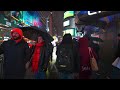 [4K HDR] New York Times Square Walk | December 2023