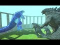 Sea Godzilla War - Growing Godzilla 2014 vs Sharkzilla, Size Comparison Godzilla