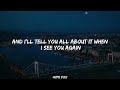 See You Again -Wiz Khalifa Ft.Charlie Puth (lyrics)@wizkhalifa