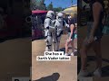 How to become friends with the Stormtroopers #disneyland #shorts #starwars #galaxysedge