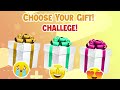 Choose your gift 🎁💝🤩🤮|| Challenge 3 gift boxes|| 2 good and 1 bad, yellow, blue, pink gift box