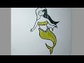 Learn to Draw Easily | Drawing a Mermaid