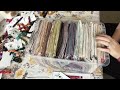 Flosstube #136: When I show you my fabric organization and you watch me kit some projects!