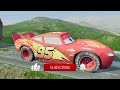 Big & Small Lightning McQueen VS Wolverine the Tank Engine Train - BeamNG.drive