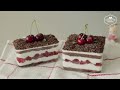 Black Forest Cake | Cherry Bottle Cake Recipe